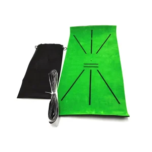 Golf Swing Mat Hitting Batting Direction Mark Trace With Carry Bag Indoor Home 60*30cm Golf Swing Training Mat