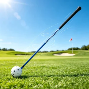 Golf Swing Practice Aid for Indoor Golf Simulator & Backyard