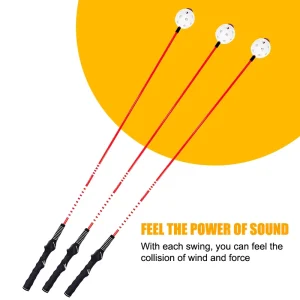 Golf Swing Practice Stick with Rubber Grip Glass Fiber Rod Strength Training Posture Exerciser for Golf Training Aids