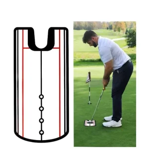 Golf Swing Putting Alignment Mirror Lightweight Acrylic Training Aid Correct Eye Shoulder Posture for Golf Practice Teaching