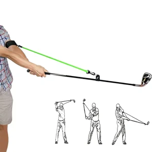 Golf Swing Release Trainer Rubber Resistance Training Rope for Men and Women Golf Teaching and Practice Aid