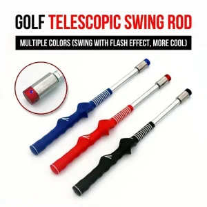 Golf Swing Stick Beginner Glowing Swing Trainer Telescopic Rod Swing Posture Training Aid