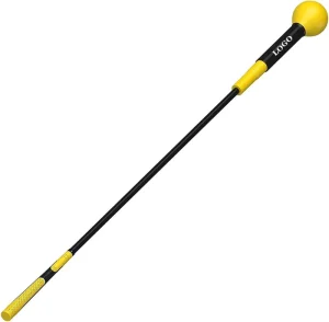 Golf Swing Trainer Aid Rubber Practice Warm Up Stick for Strength Flexibility Tempo Training