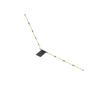 Golf Swing Trainer Alignment Stick Holder Adjustable Angle Plate Golf Swing Plane Training Aid for Putting Aiming Golf