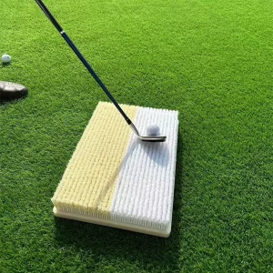 Golf Swing Trainer Bunker Mat Realistic Sand Chipping Practice Golf Sand Pit Training Simulator Golf Hitting Mat