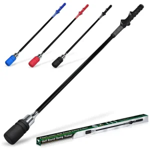Golf Swing Trainer Foam Covered Sound Making Practice Club with Stainless Steel Shaft and Fiber Rod (Model TA031)