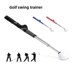 Golf Swing Trainer Golf Training Aids Lightweight Telescopic Club Guide Tool for Swing Practice Indoor Outdoor Use