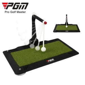 Golf Swing Trainer Mat Indoor Outdoor Golf Training Aids with Artificial Grass Material