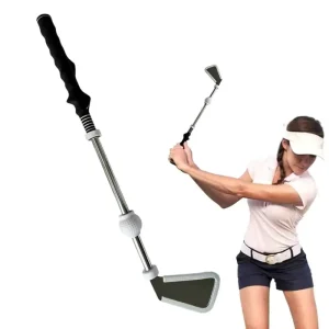 Golf Swing Trainer Practice Warm Up Stick Alignment Rods Portable Grip Training Stick