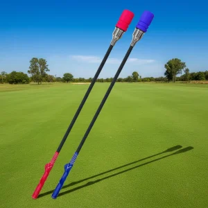 Golf Swing Trainer Right Handed Grip Trainer Training Aid Fiber Glass Stainless Steel 84cm for Increasing Swing Speed Distance
