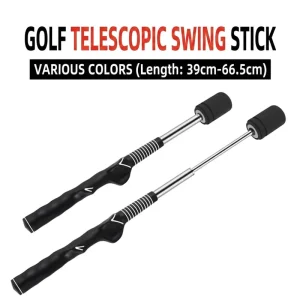 Golf Swing Trainer with Extendable Rod for Beginners Swing Practice Aid Golf Swing Training Equipment