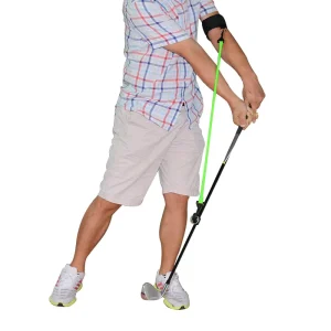 Golf Swing Training Aid Heavy Duty Latex Resistance Tube Trainer Portable Golf Elastic String for Swing Posture Tempo Practice