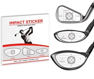 Golf Swing Training Aid Impact Label Golf Impact Tape High Resolution Attack Stickers for Irons Woods and Fairway Clubs