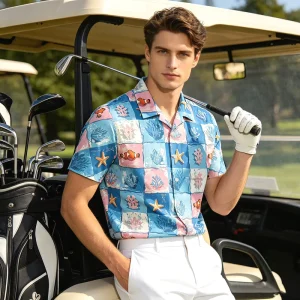 Golf Team Wear Custom Printed Polo Shirt ODM Golf Uniform Manufacturer for Clubs and Events Anti Bacterial Breathable