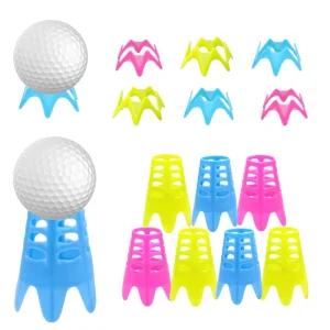 Golf Tee 10 Pcs Portable Golf Tee Package Can Be Cropped Reusable Lightweight for Winter Turf Practice Plastic Golf Tees
