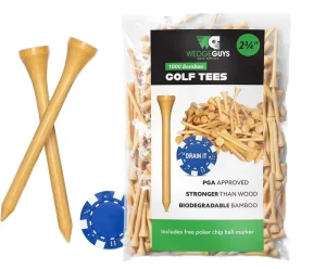 Golf Tee Custom Factory Bamboo Golf Tees Environment Friendly Wooden With Straight Hair Spot