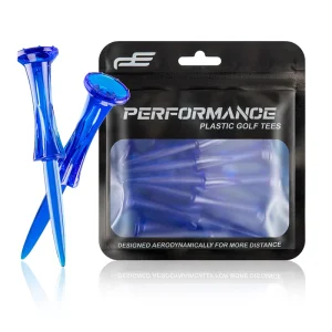 Golf Tee Custom Transparent Plastic Step Down Golf Tees 10pcs Set Golf Balls Holder 80mm Mix Colors