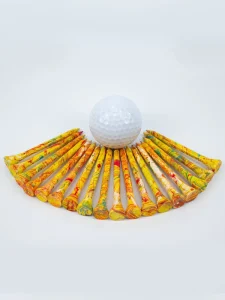 Golf Tee Water Transfer Printing Colored Painting 70mm Wooden Golf Tee