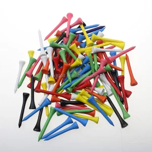 Golf Tees Bulk Custom Logo Wooden Bamboo Plastic Golf Tee Set Factory OEM Golf Training Accessories Manufacturer