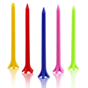 Golf Tees Bulk Unique Stable 5 Prong Plastic Golf Tees Reduce Friction Side Spin Golf Tees
