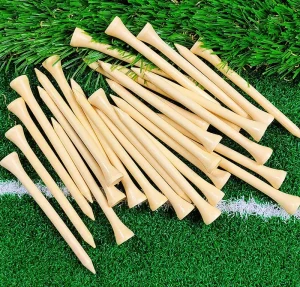 Golf Tees Custom Logo Personalised Golf Tees 70mm Wood Tees Golf Plastic