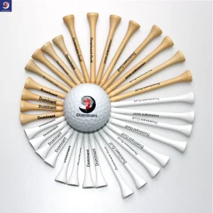 Golf Tees Maple Wood 42 54 70 83mm Natural Eco Friendly Durable Waterproof Custom Logo Bulk Pack White Color OEM Outdoor Use