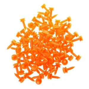 Golf Tees Orange Golfer Accessory Plastic Golf Tees for Teeing the Ball Outdoor Activity Golf Accessories