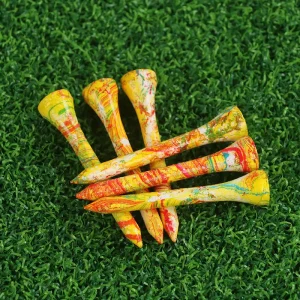 Golf Tees Wood Golf Tee Holder Custom Logo Multi color Golf Tee Accessories