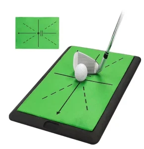 Golf Training Aid Hitting Mat for Swing Path Feedback Detection for Batting Practice