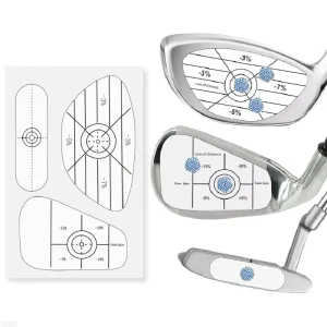 Golf Training Aid Label Sticker Golf Hit Target Improve Ball Striking Golf Impact Tape
