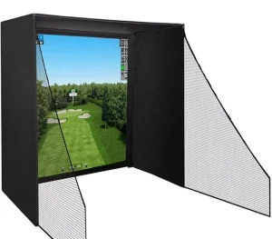 Golf Training Aids 10X8X5 FT Golf Simulator Enclosure Net Golf Hitting Practice Net Golf Training Accessories Indoor Training
