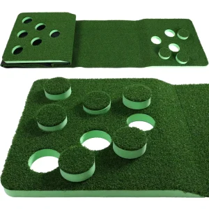 Golf Training Aids 12 Hole Mini Putting Green with Training Device 3.5m Golf Short Grass Practice Mat