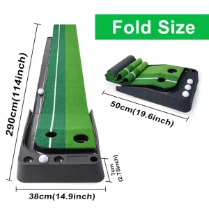 Golf Training Aids Auto Ball Return System Putting Green Mat for Practice Equipment