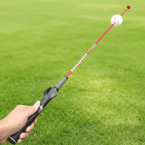 Golf Training Aids Flexible Fiberglass Swing Trainer with Hollow Ball Sound for Warm up Tempo Practice Custom Logo