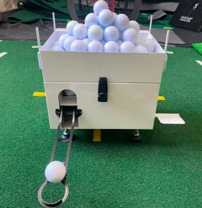 Golf Training Equipment Golf Ball Dispenser 50 Balls Capacity Golf Ball Launcher Feeder Semi Automatic Practice Driving Machine