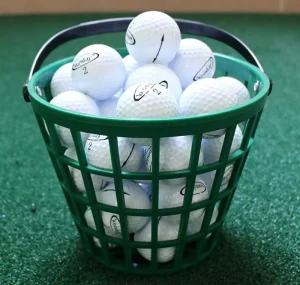 Golf Training Equipment Green Plastic Material Golf Ball Basket with Handle Multi Size Capacity Golf Training Accessories