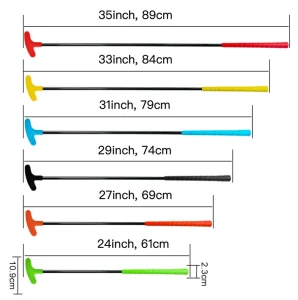 Golf Training Equipment Two Way Mini Kids Golf Putters for Right or Left Handed Golfers Golf Putting Training Aid Outdoor
