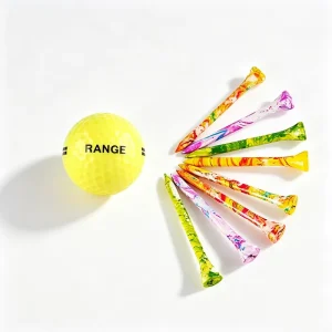 Golf Training Kit with Range Ball and Colorful Bamboo Tees Factory Range Golf Ball and Golf Tee