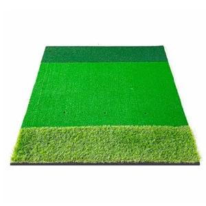 Golf Training Mat for Golf Hitting Chipping Swing Practice with Tri Turf and EVA Base Golf Putting Green Mat Golf Hitting Mat