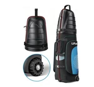 Golf Travel Bag for Airlines with Wheels, Hard Case Top, and 1680D Oxford Protection