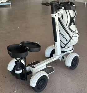 Golf Trolley Foldable Electric Golf Scooter 4 Wheels Mini Electric Golf Carts