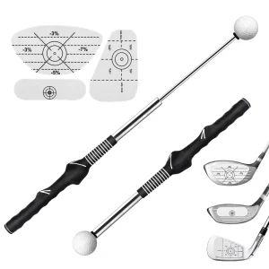 Golf Warm up Practice Training Aid Golf Telescopic Grip Training Retractable Golf Swing Training Aid
