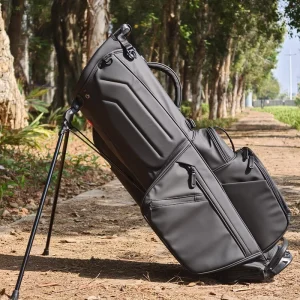 Golf Waterproof Full Length 6 Ways Brown Divider Magnetic Pocket Golf Stand Bag