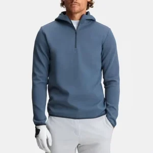 Golf Wear Apparel Men’s High Quality Printed Anti Bacterial Quick Dry Performance Smooth Polyester Lightweight Golf Pullover