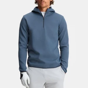 Golf Wear Apparel Men’s High Quality Quick Dry Performance Smooth Polyester Golf Pullover Hoodie