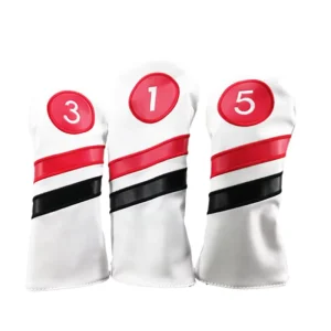 Golf Wood Headcover Pu 1#3#5# Club Driver Pu Leather Golf Headcovers