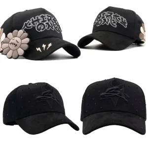 Gorras Barbas Hats 5 Panel 100% Originals Suede Baseball Caps Satin Lined Sporty Breathable Waterproof Unisex Adults Puff Image