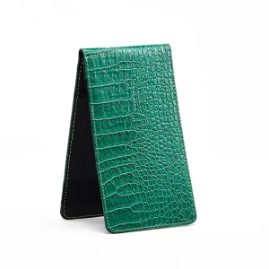 Green Black Golf Scorecard Holder PU Leather