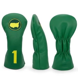 Green Map Embroidered PU Leather Golf Driver Headcover