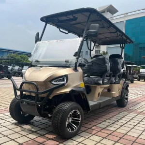 Guangzhou Manufacturer Supply C4+2 6 Seat Golf Cart Sightseeing Low Chassis Electric Golf Cart 4X4